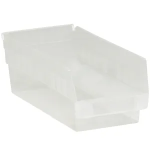 11 5/8 x 6 5/8 x 4" Clear Plastic Shelf Bin Boxes