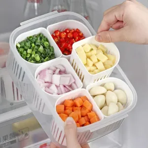 6X PORTIONS REFRIGERATOR STORAGE BOX