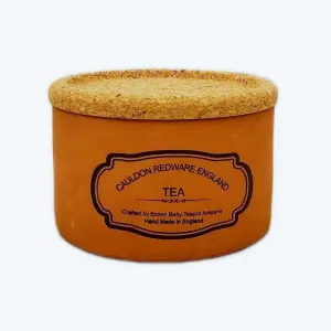 Cauldon Redware Small Tea Storage Jar in Terracotta Brown