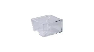 Clear Acrylic Boxes 4 Sections 3.94"x3.94"x2.36" 4 Pack