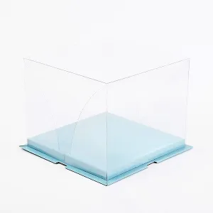 Clear Cake Box Perfect for Birthdays, Weddings, Anniversaries, Etc. - 6" 21x21x17