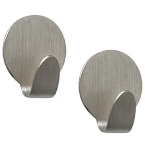 Heavy-Duty Magnetic Hooks - Brushed Nickel