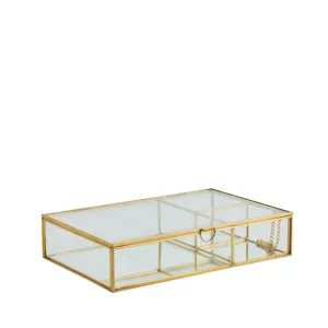 Laura storage box gold 25x16.5 H5.3