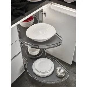 LeMans Set for Blind Corner Cabinets - Swing right - Model 45 (723 sq.in.)