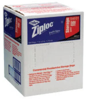 Ziploc Commercial Resealable Bags, 2-Gallon, Plastic